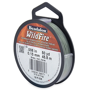 Alambre Beadalon Wildfire 0.15mm Verde