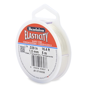 Hilo para enfilar el&aacute;stico Beadalon 1.0mm 5 metro Transparente