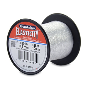 Hilo para enfilar el&aacute;stico Beadalon 0.5mm 100 metro Transparente