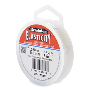 Hilo para enfilar el&aacute;stico Beadalon 0.5mm 5 metro Transparente