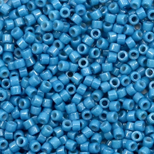 Abalorios Miyuki Delica's 11/0 Duracoat opaque dyed juniper berry blue DB-2135