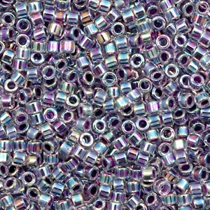 Abalorios Miyuki Delica's 11/0 Amethyst lined crystal AB DB-59