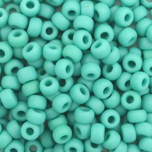 Miyuki Rocalla 6/0 Opaque matte turquoise green 6-412f