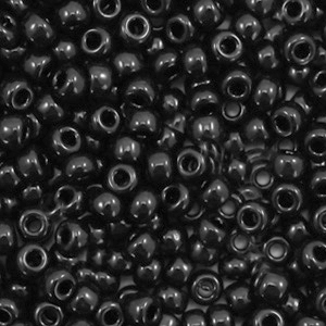 Miyuki Rocalla 8/0 Opaque black 8-401