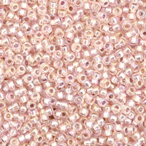 Miyuki Rocalla 11/0 Silverlined AB light blush rose 11-1023