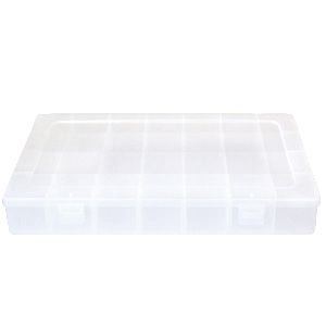 Expositor de joyer&iacute;a caja de almacenamiento 28 compartimentos transparente