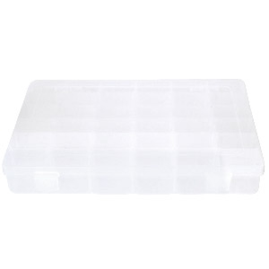 Expositor de joyer&iacute;a caja de almacenamiento 36 compartimentos transparente