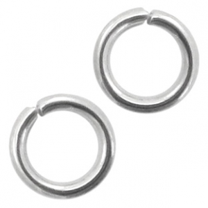 Fornituras Acero Inox anillas 5mm plata vieja