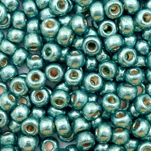 Miyuki Rocalla 6/0 Duracoat galvanized sea foam green 6-4217