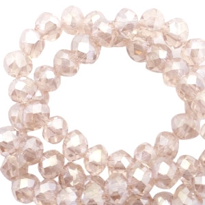 Abalorios faceteados Top 3x2mm Champagne