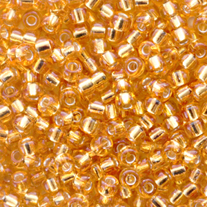 Miyuki Rocalla 8/0 Silverlined dark gold 8-4