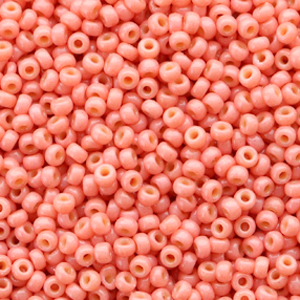 Miyuki Rocalla 11/0 Duracoat opaque light watermelon pink 11-4464