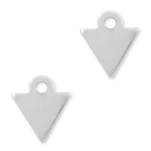 Plata 925 colgantes tri&aacute;ngulo Plata