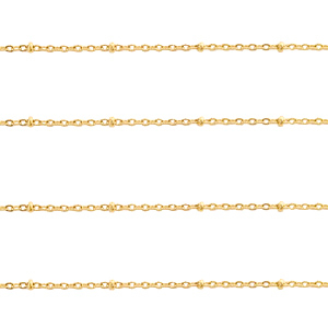 Fornituras acero inox jasseron 1.4mm Dorado