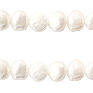 BQ Perlas de agua dulce nugget redondas 6-7mm Blanco natural