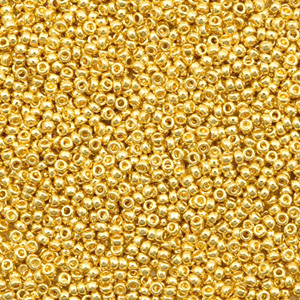Rocallas Miyuki 15/0 Duracoat galvanized gold 15-4202