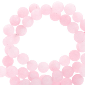 Piedras naturales Cuarzo 4mm mate Rosa claro