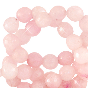 Piedras naturales Cuarzo faceteadas 8mm Flor de manzana rosa-cubierta opal AB