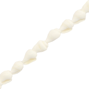 Abalorios conchas bocina Blanco