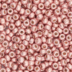 Rocalla Miyuki 8/0 Duracoat galvanized dark coral pink 8-4209