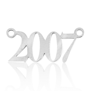 Colgantes / entrepieza de Acero Inox a&ntilde;o 2007 Plateado