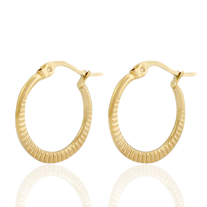 Pendientes Acero Inox criolla Dorado