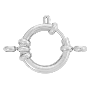 Fornituras Acero Inox reasa marinera 16mm con anillas Plateado