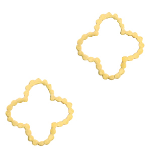 Colgantes/entrepieza Acero Inox flor Dorado