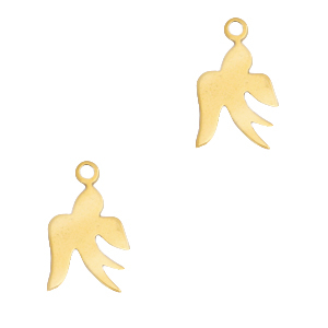 Colgantes Acero Inox golondrina Dorado