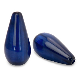 Abalorios Polaris Elements gota Mosso shiny Azul profundo