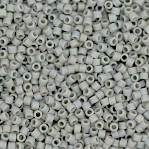 Abalorios Miyuki Delica's 11/0 Opaque matte AB gray DB-882