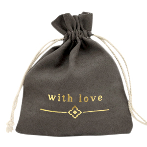 Bolso de joyer&iacute;a "with love" Negro-dorado