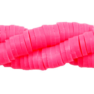 Abalorios Katsuki 6mm Rosa ne&oacute;n