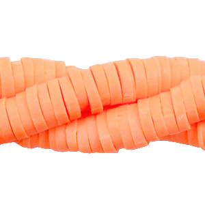 Abalorios Katsuki 4mm Naranja melocot&oacute;n ne&oacute;n