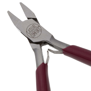 Beadsmith alicate punta plana Rojo-plateado
