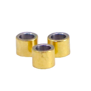 Abalorios Acero Inox tubo 2.5mm Dorado