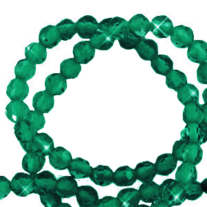 Piedras naturales abalorios faceteados 3mm Verde-revestimiento pearl shine