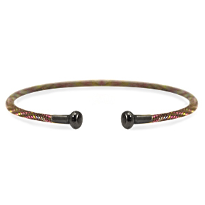 C.U.S&reg; pulsera de joyer&iacute;a Marr&oacute;n-plata antracita