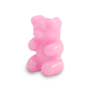Abalorios de resina oso de goma Rosa hot
