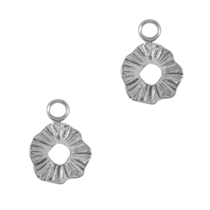 Colgantes Acero Inox 8mm Plateado