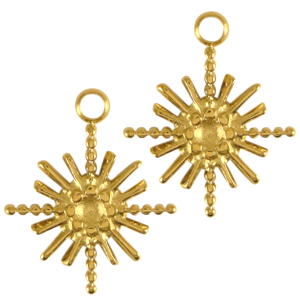 Colgantes Acero Inox estrella Dorado