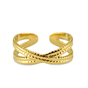 Anillos Acero Inox Dorado