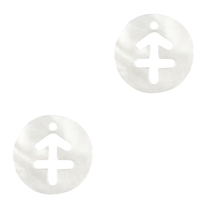 Colgantes concha especial Sagitario Blanco (color natural)