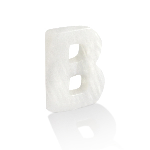 Colgantes conchas especial letra B Blanco (color natural)