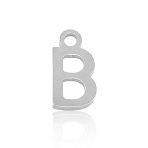 Colgantes Acero Inox letra B Plateado
