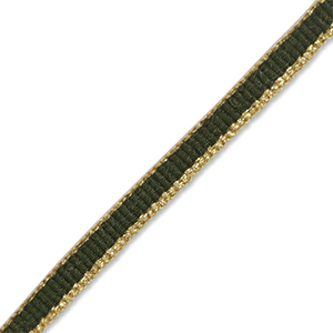 Cinta Verde oscuro-dorado