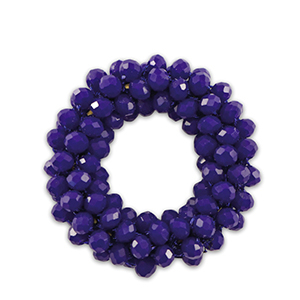 Colgantes faceteados 32mm Azul oscuro