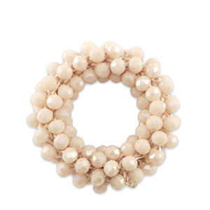 Colgantes faceteados 32mm Rosa nude