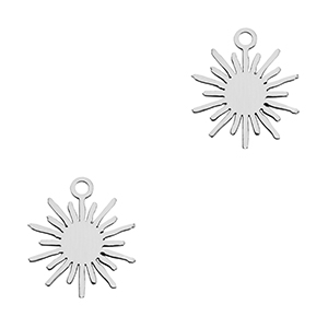 Colgantes Acero Inox sol Plateado