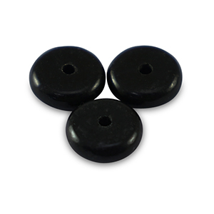 Piedras naturales &Aacute;gate rondeles 6mm Negro